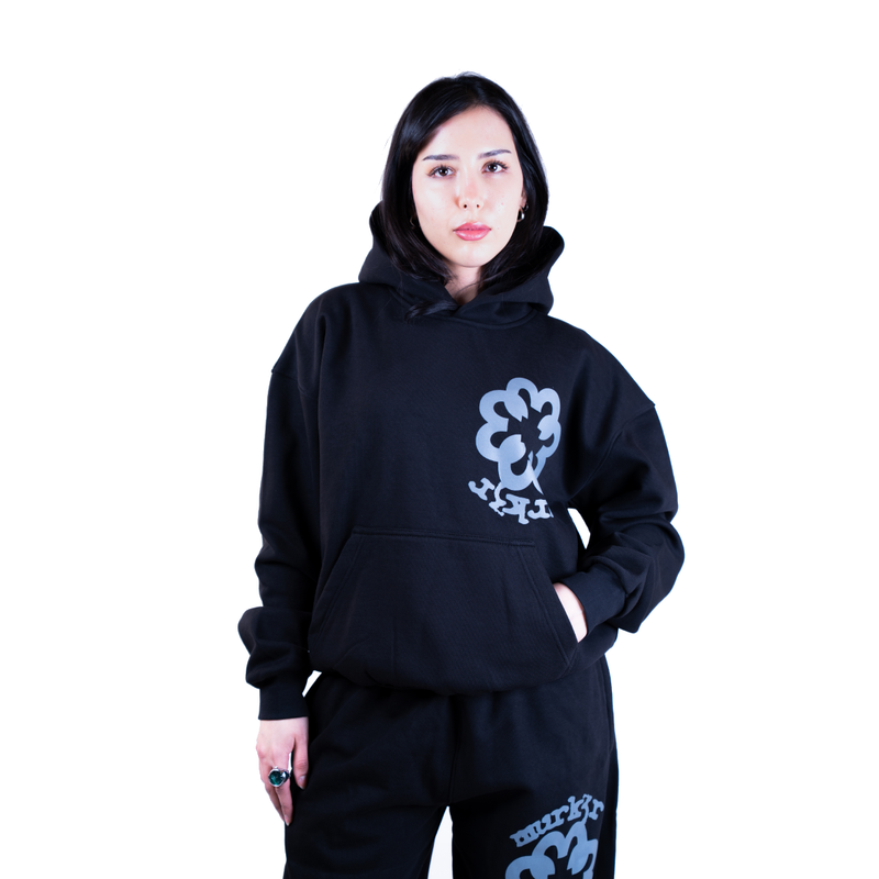 BLACK JUMBO HOODIE
